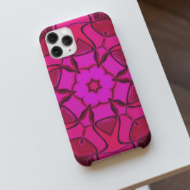 Cartoon Mandala Blume Pink Case-Mate iPhone Hülle