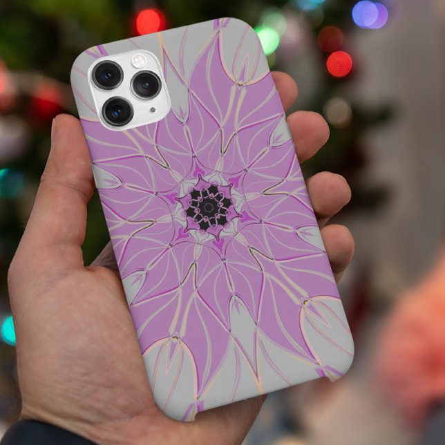 Cartoon Mandala Blume Rosa und Weiß Case-Mate iPhone Hülle (Von Creator hochgeladen)