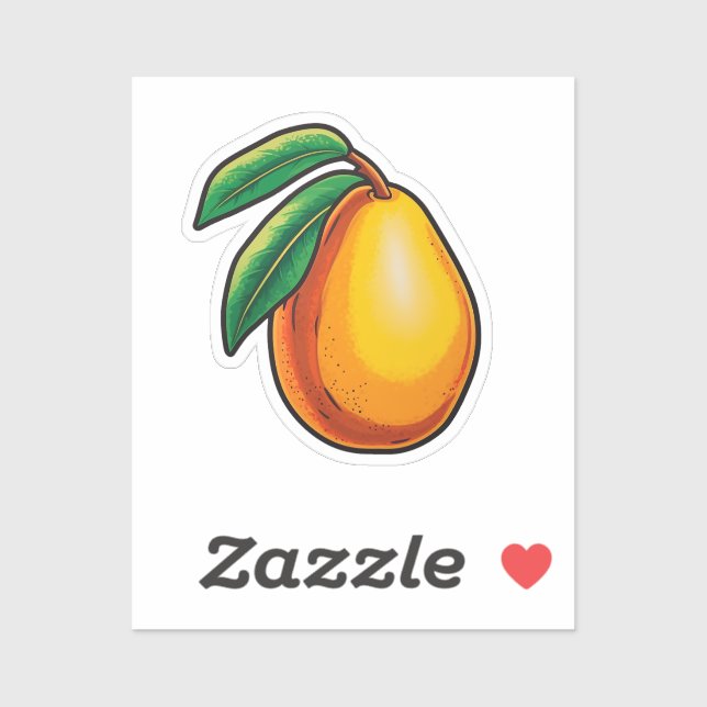 Cartoon mango aufkleber (Blatt)