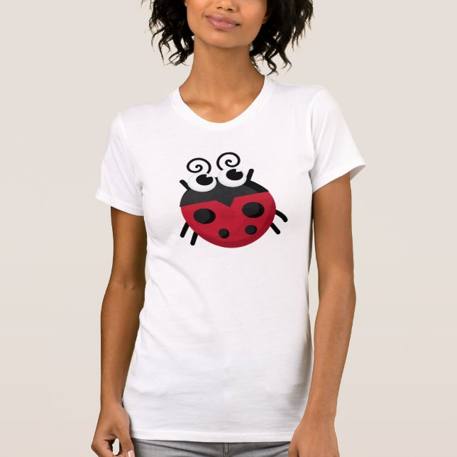 Cartoon-Marienkäfer T-Shirt (Vorderseite)
