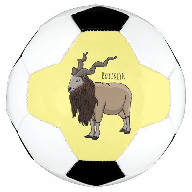 Cartoon Markhor Fußball (Vorderseite)