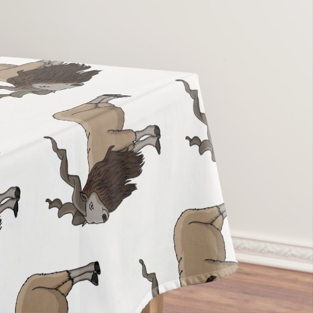 Cartoon Markhor Tischdecke (Beispiel)