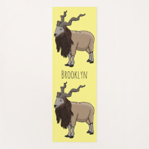 Cartoon Markhor Yogamatte