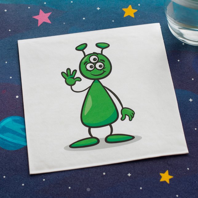 Cartoon Martian Serviette (Von Creator hochgeladen)