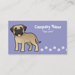 Cartoon Mastiff/Bullmastiff Visitenkarte