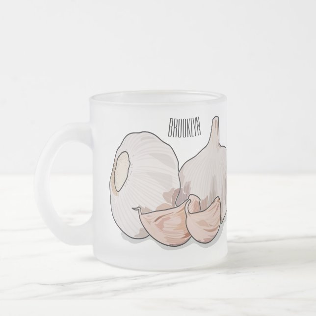 Cartoon Mattglastasse (Links)