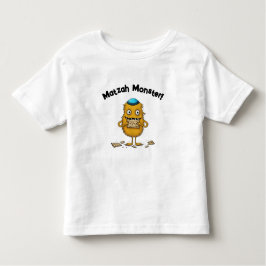 Cartoon Matzah Monster Pessach T - Shirt