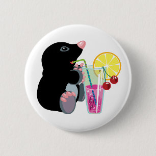 Cartoon-Maulwurfcocktail Button