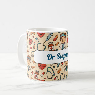 Cartoon Medical Doctor Science Muster Kaffeetasse