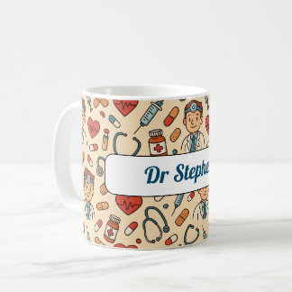 Cartoon Medical Doctor Science Muster Kaffeetasse