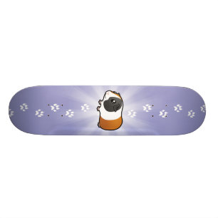 Cartoon-Meerschweinchen (glattes Haar) Skateboard
