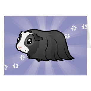 Cartoon-Meerschweinchen (langes Haar)