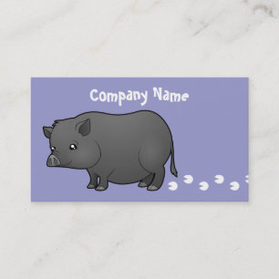 Cartoon-Miniatur-Schwein Visitenkarte