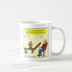 Cartoon mit 277 emotional gestörter Lehrern Tasse