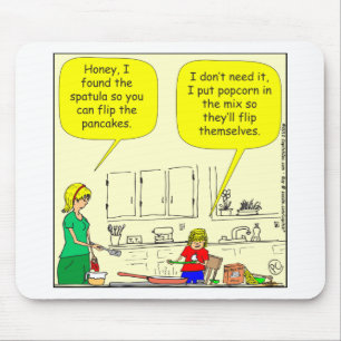 Cartoon mit 311 Popcornpfannkuchen Mousepad