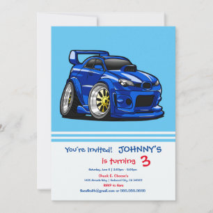 Cartoon mit blauer Muskelkraft - Rückfärbung wähle Einladung