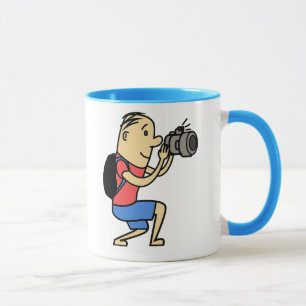 Cartoon mit Kamera-Tasse Tasse