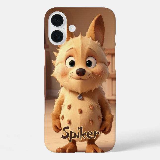 Cartoon Mit Monogramm Case - Mate iPhone (Rückseite)