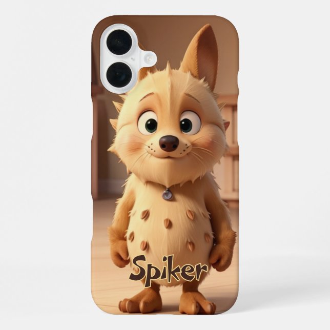Cartoon Mit Monogramm Case - Mate iPhone Hülle (Rückseite)