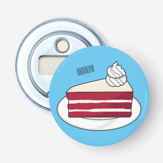 Cartoon mit Rotsamt Flaschenöffner (Vorderseite)