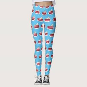 Cartoon mit Rotsamt Leggings