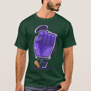 Cartoon mit schwarzem Power Fist Panther Party Mov T-Shirt