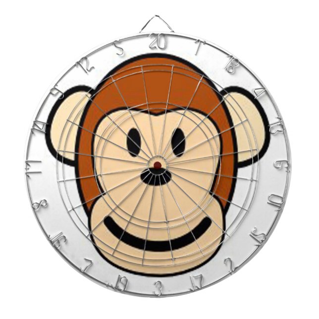 Cartoon Monkey Dart Board Dartscheibe (vorne)