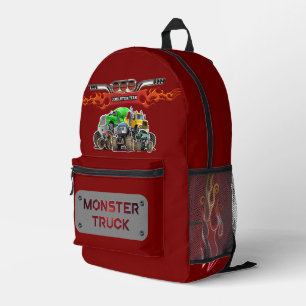 Cartoon-Monster Bedruckter Rucksack
