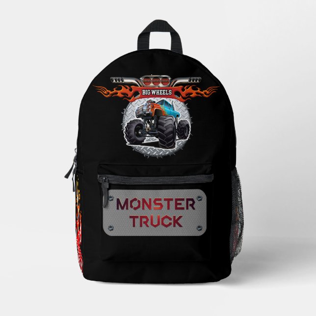 Cartoon-Monster Bedruckter Rucksack (Vorderseite)