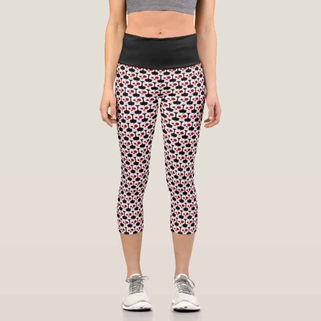 Cartoon-Monster Capri Leggings (Vorderseite)