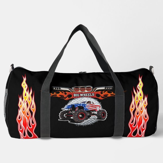 Cartoon-Monster Duffle Bag (Vorderseite)