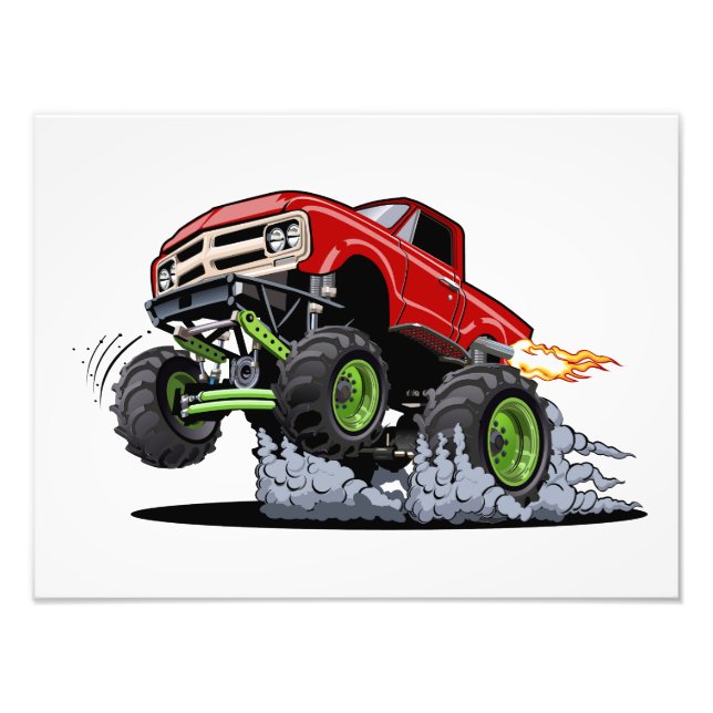 Cartoon-Monster Fotodruck (Vorne)