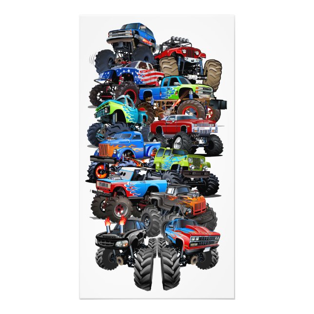 Cartoon-Monster Fotodruck (Vorne)