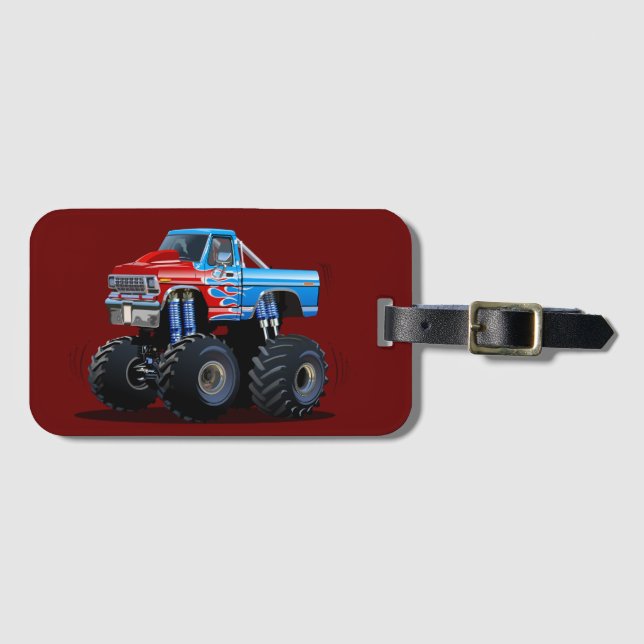 Cartoon-Monster Gepäckanhänger (Vorderseite (Horizontal))