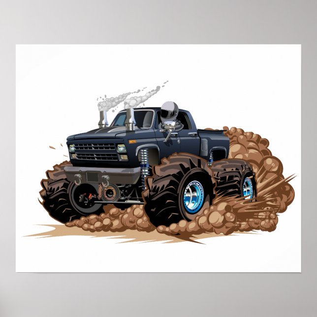 Cartoon-Monster Poster (Vorne)