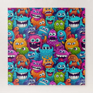 Cartoon-Monster-Puzzle Puzzle