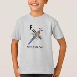 Cartoon Morse Code for Kids! Letter "F" T-Shirt