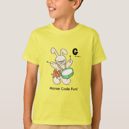 Cartoon Morse-Code für Kinder! Buchstabe "G" T-Shirt