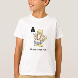 Cartoon-Morsecode für Kinder! Buchstabe A T-Shirt