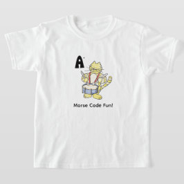 Cartoon-Morsecode für Kinder!  Buchstabe A T-Shirt