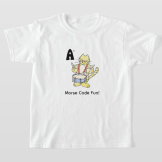 Cartoon-Morsecode für Kinder! Buchstabe A T-Shirt