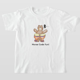 Cartoon-Morsecode für Kinder!  Buchstabe B T-Shirt