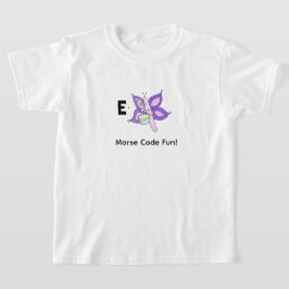Cartoon-Morsecode für Kinder!  Buchstabe E T-Shirt