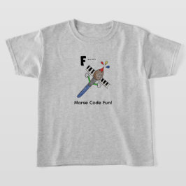 Cartoon-Morsecode für Kinder! Buchstabe "F"   T-Shirt