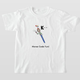 Cartoon-Morsecode für Kinder!  Buchstabe "K" T-Shirt