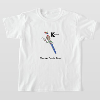 Cartoon-Morsecode für Kinder! Buchstabe "K" T-Shirt