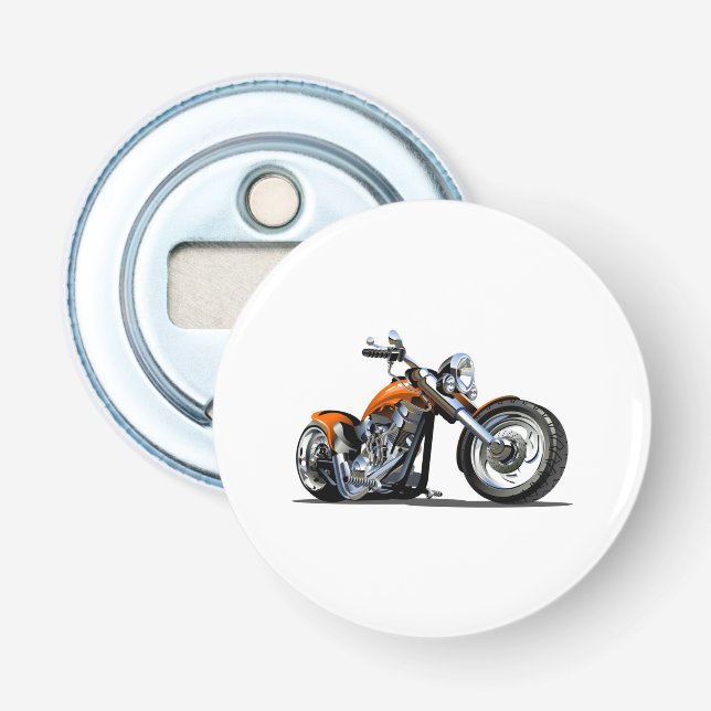 Cartoon Motorrad Flaschenöffner (Vorderseite)