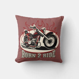 Cartoon Motorrad Kissen