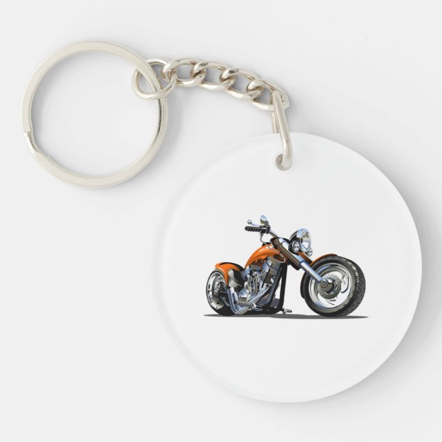 Cartoon Motorrad Schlüsselanhänger (Vorderseite)