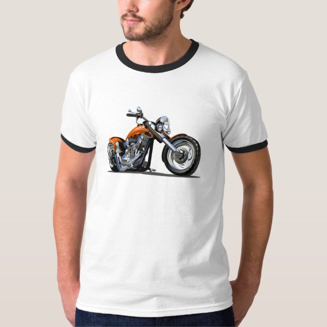 Cartoon Motorrad T-Shirt (Vorderseite)